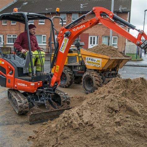 1.5 mini digger hire|mini digger hire with man.